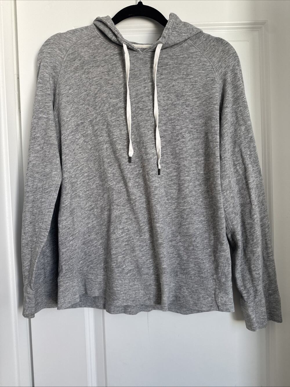 Vince Women’s Gray 100% Cotton Pullover Hoodie Sweatshirt Size Large